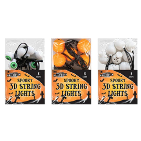 Halloween Character 3D LED Lights | Assorted | 8 Lights - Choice Stores