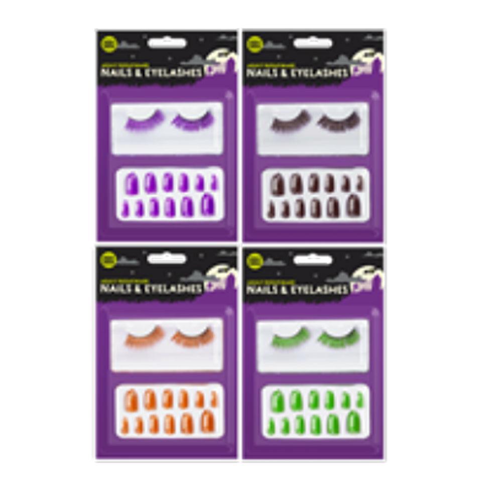 Halloween Nails & Eyelash Set | Assorted Colours - Choice Stores
