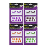 Halloween Nails & Eyelash Set | Assorted Colours - Choice Stores