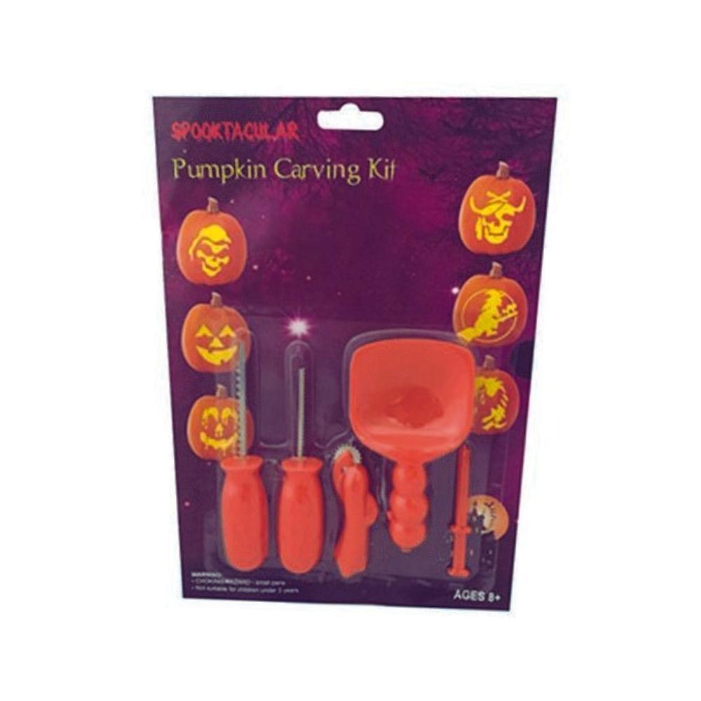 Halloween Spooktacular Pumpkin Carving Kit | 5 piece Set - Choice Stores