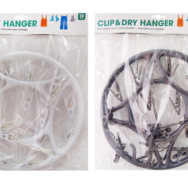 Hanging Clothes Dryer 18 Clothes Pegs | Assorted - Choice Stores