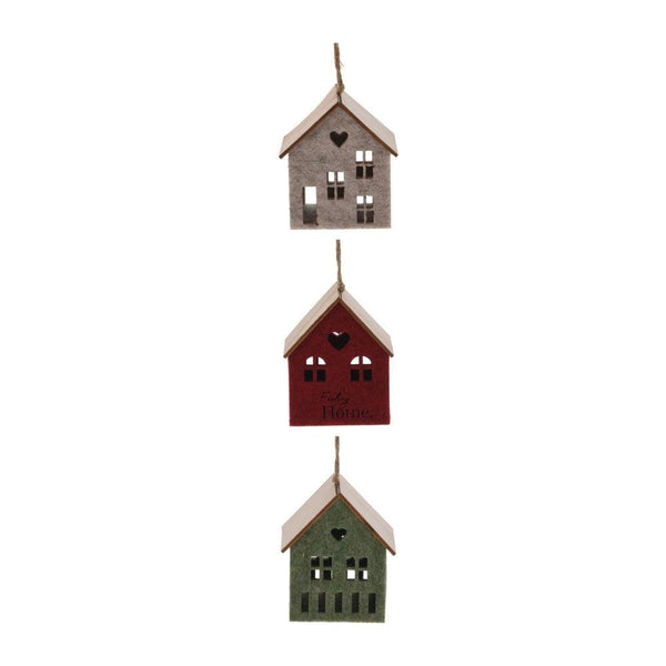 Hanging House Felt Decoration | 8.5cm - Choice Stores