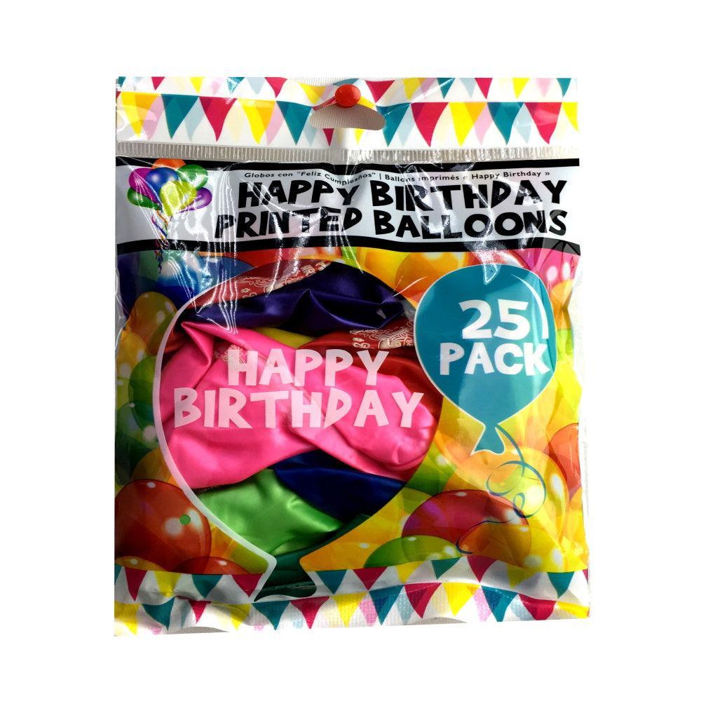 Happy Birthday Balloons | 25 Pack - Choice Stores