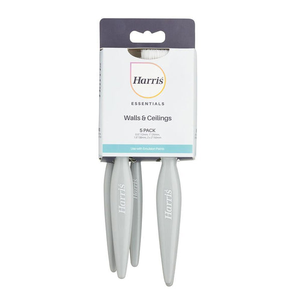 Harris Essentials Walls & Ceilings Paint Brush | Pack of 5 - Choice Stores