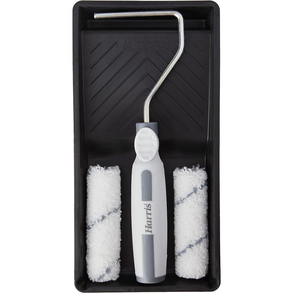 Harris Seriously Good Walls & Ceilings Medium Pile Paint Roller Set with Tray | 4in| 2 Sleeves - Choice Stores