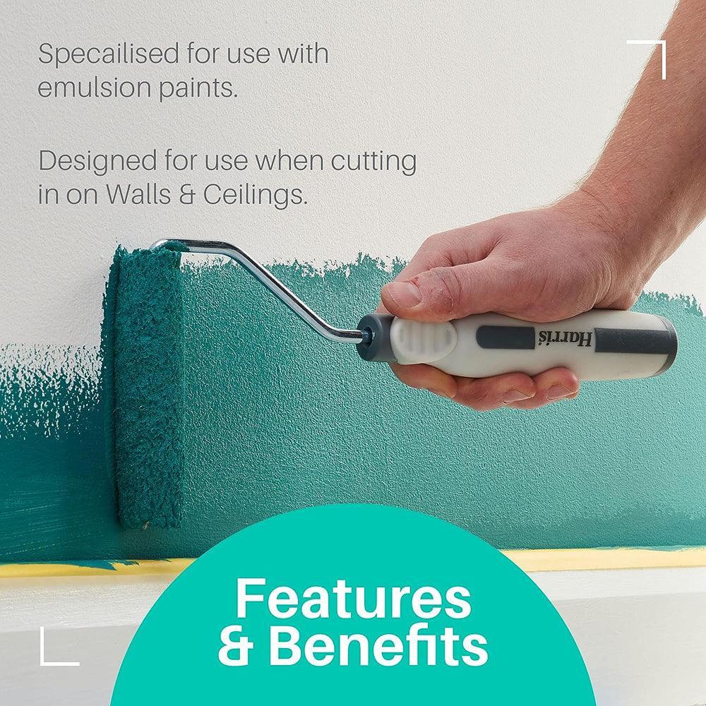 Harris Seriously Good Walls & Ceilings Medium Pile Paint Roller Set with Tray | 4in| 2 Sleeves - Choice Stores