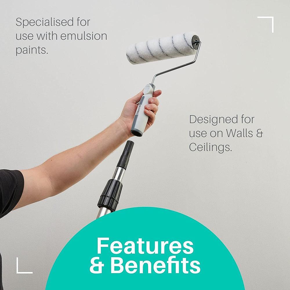 Harris Seriously Good Walls & Ceilings Sleeve Set | 9in| Pack of 4 - Choice Stores