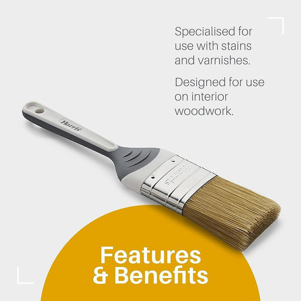 Harris Seriously Good Woodwork Stain & Varnish Paint Brush | Pack of 3 - Choice Stores