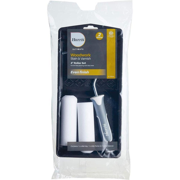 Harris Ultimate Woodwork Stain Varnish Set | 4in | 2 Sleeves - Choice Stores