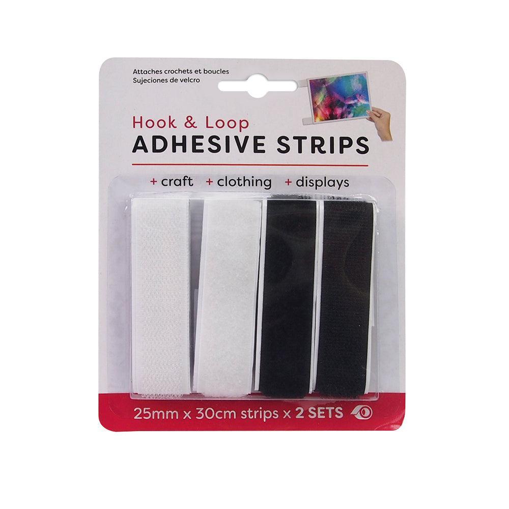 Hook &amp; Loop Adhesive Strip | 2 Pack - Choice Stores