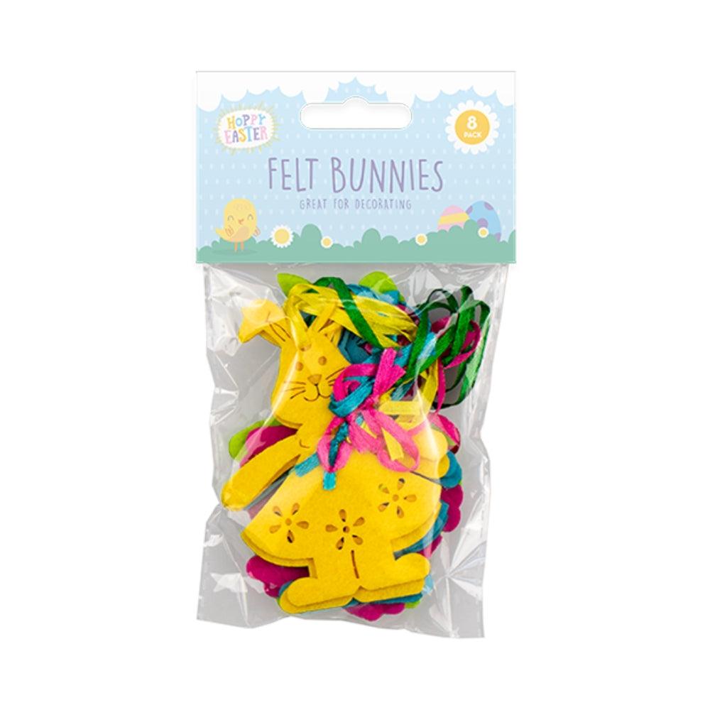 Hoppy Easter Hanging Felt Bunnies | Pack of 8 - Choice Stores