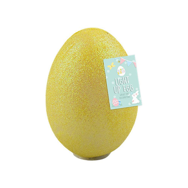 Hoppy Easter Light Up Glitter Egg Decoration - Choice Stores