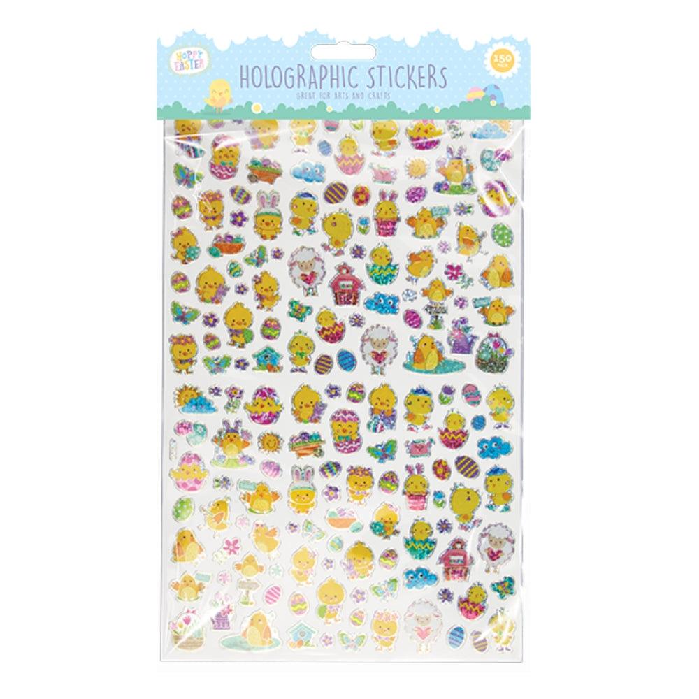 Hoppy Easter Mini Holographic Stickers | Pack of 150 - Choice Stores