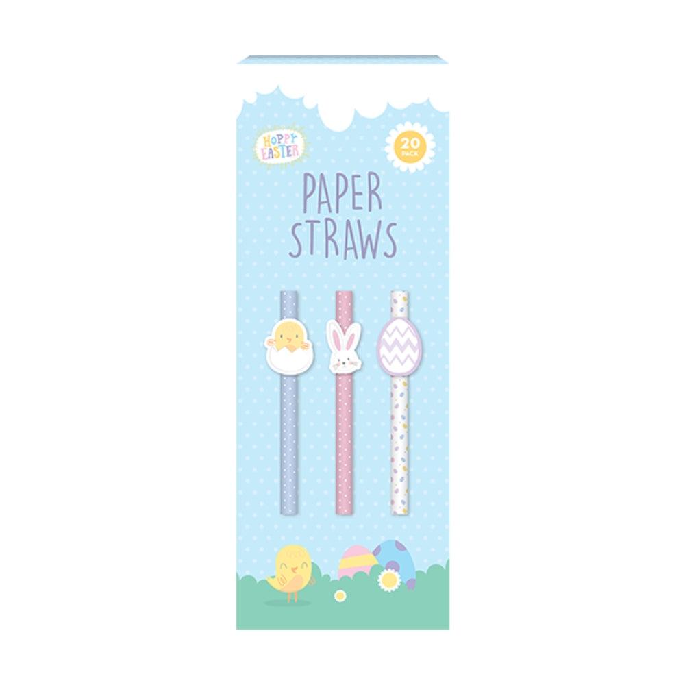 Hoppy Easter Paper Character Straws | Pack of 20 - Choice Stores