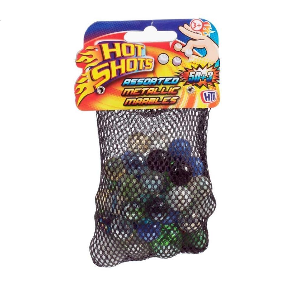 Hot Shots Assorted Metallic Marbles | 50 Pack - Choice Stores