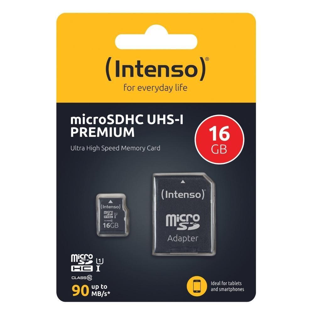 Intenso 16GB MicroSD Card UHS-I Premium - Choice Stores