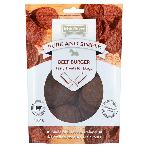 Irish Rover Pure & Simple Beef Burger Treats | 95g - Choice Stores