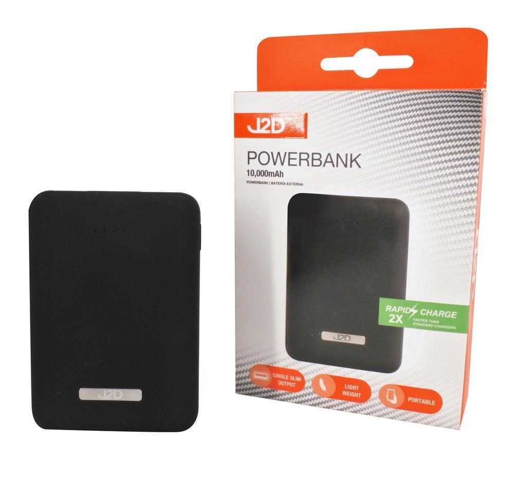 J2D Portable Rechargeable Powerbank | 10,000mAh | Dual USB Output - Choice Stores
