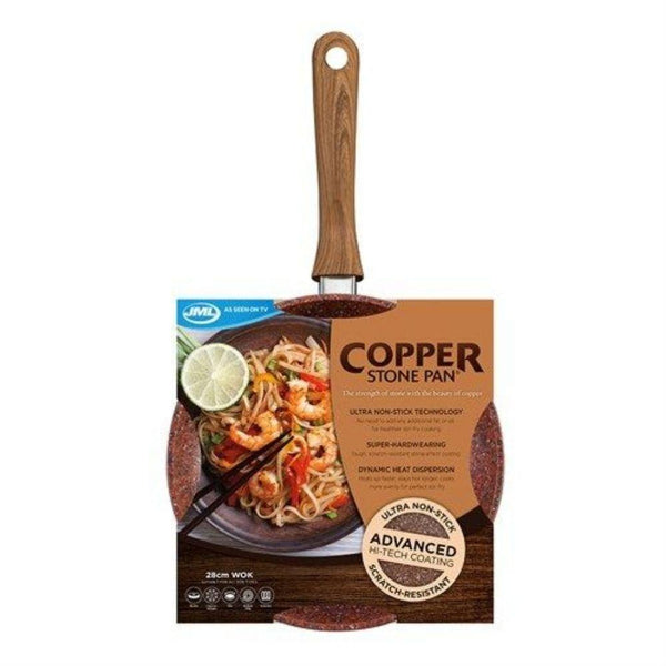 JML Non Stick Copper Stone Wok | 28cm - Choice Stores