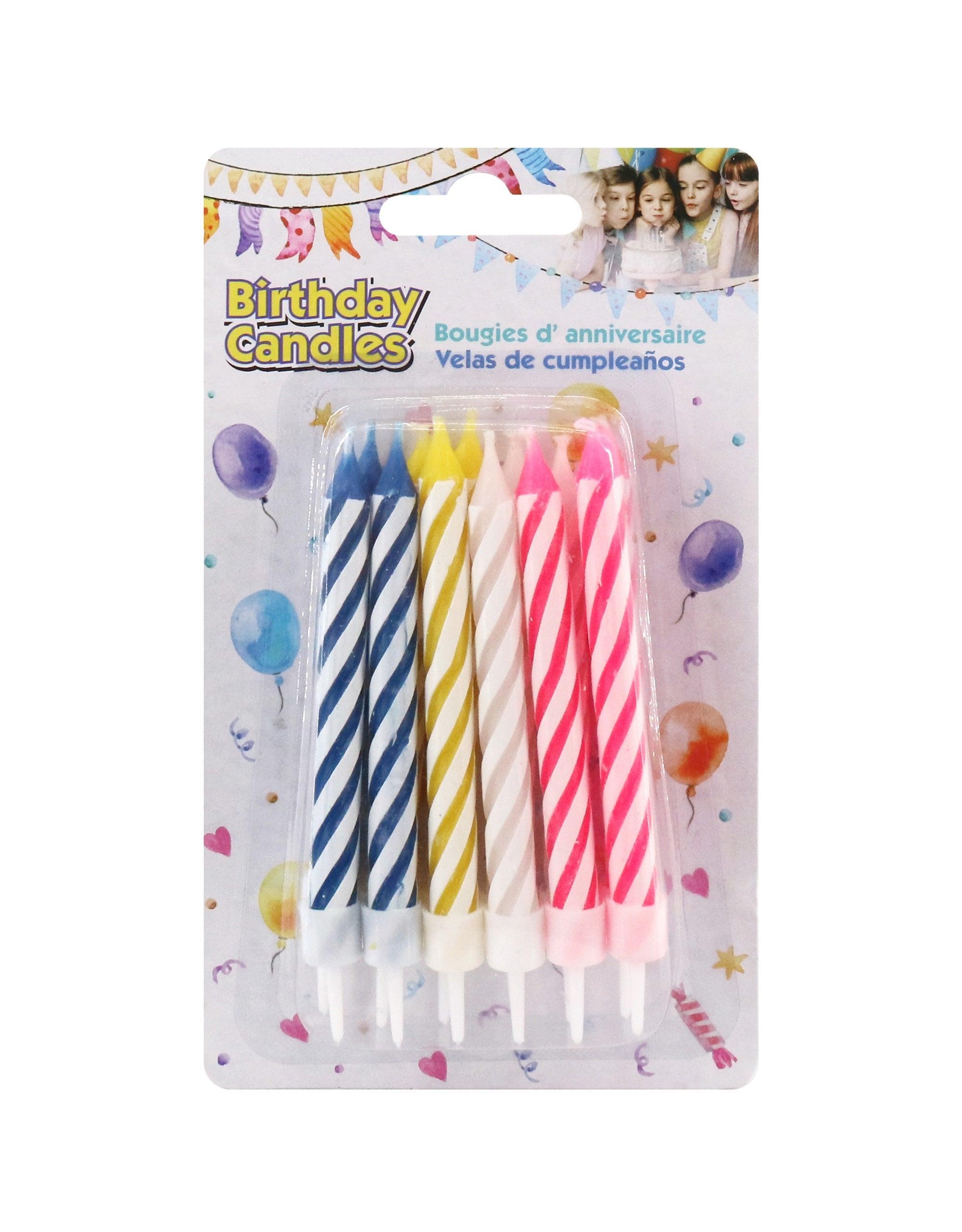 Jumbo Party Candles 12pk | Assorted Colours - Choice Stores
