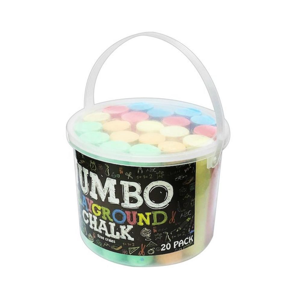 Jumbo Playground Chalk Bucket | 20 pieces - Choice Stores