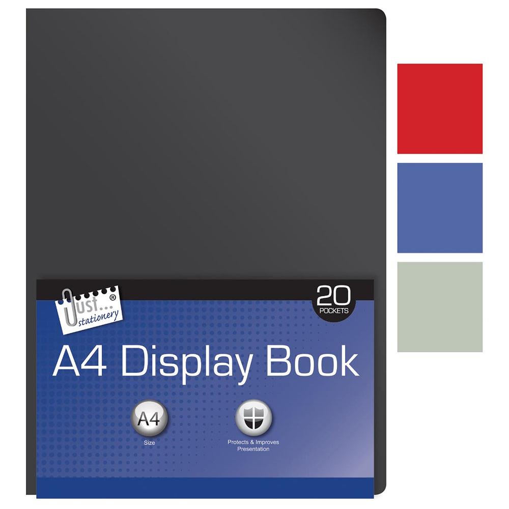 Just Stationery A4 Display Book | 20 Sheets - Choice Stores
