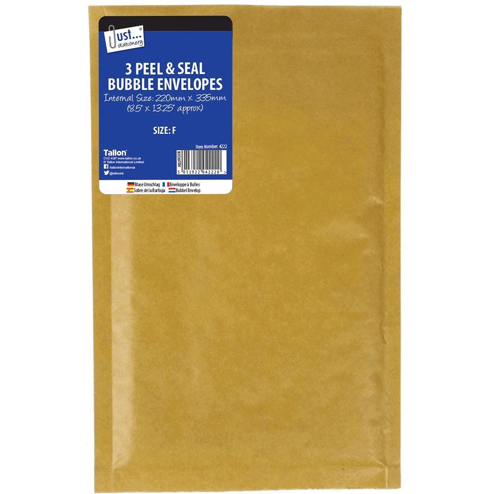 Just Stationery Bubble Envelopes Size F | Pack of 3 - Choice Stores