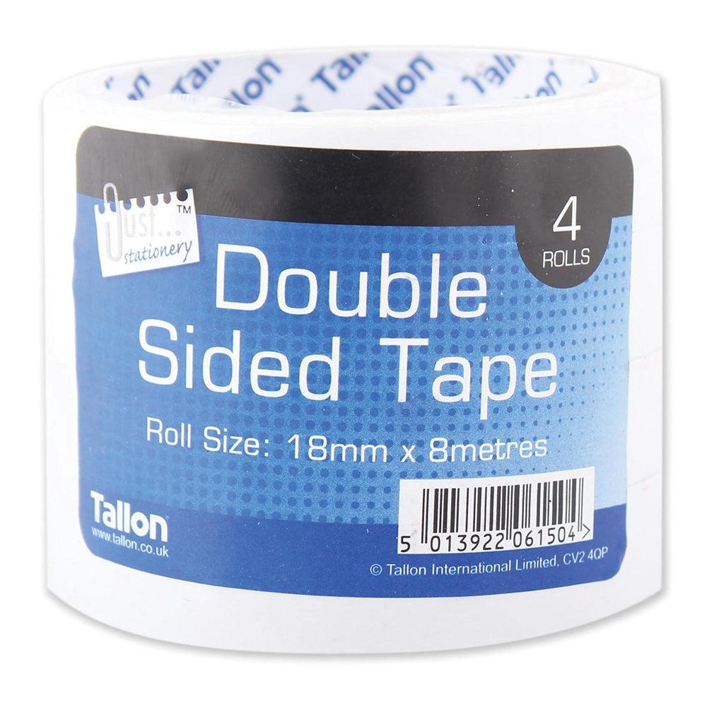 Just Stationery Double Sided Tape | 4 Rolls - Choice Stores