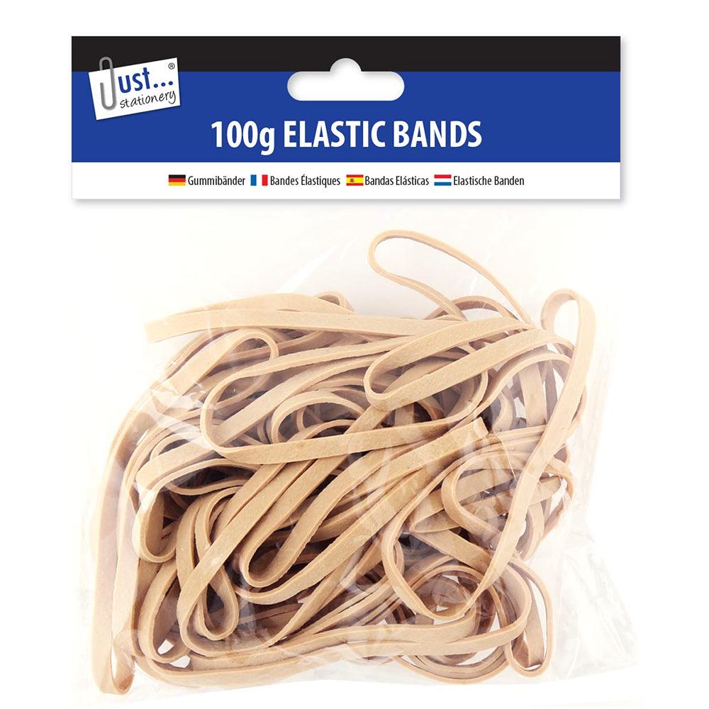 Just Stationery Elastic Bands | 100g - Choice Stores