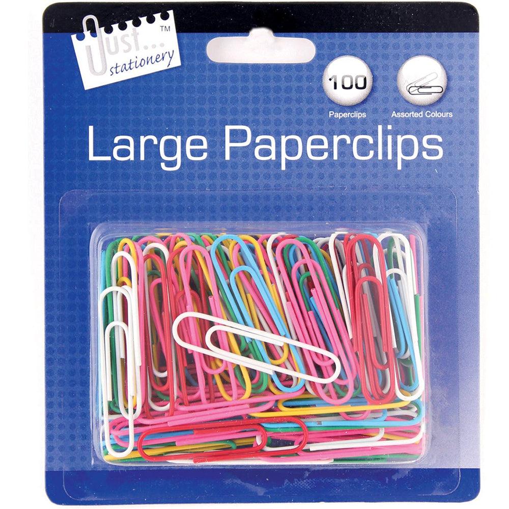 Just Stationery Large Paper Clips | 100 Pieces - Choice Stores