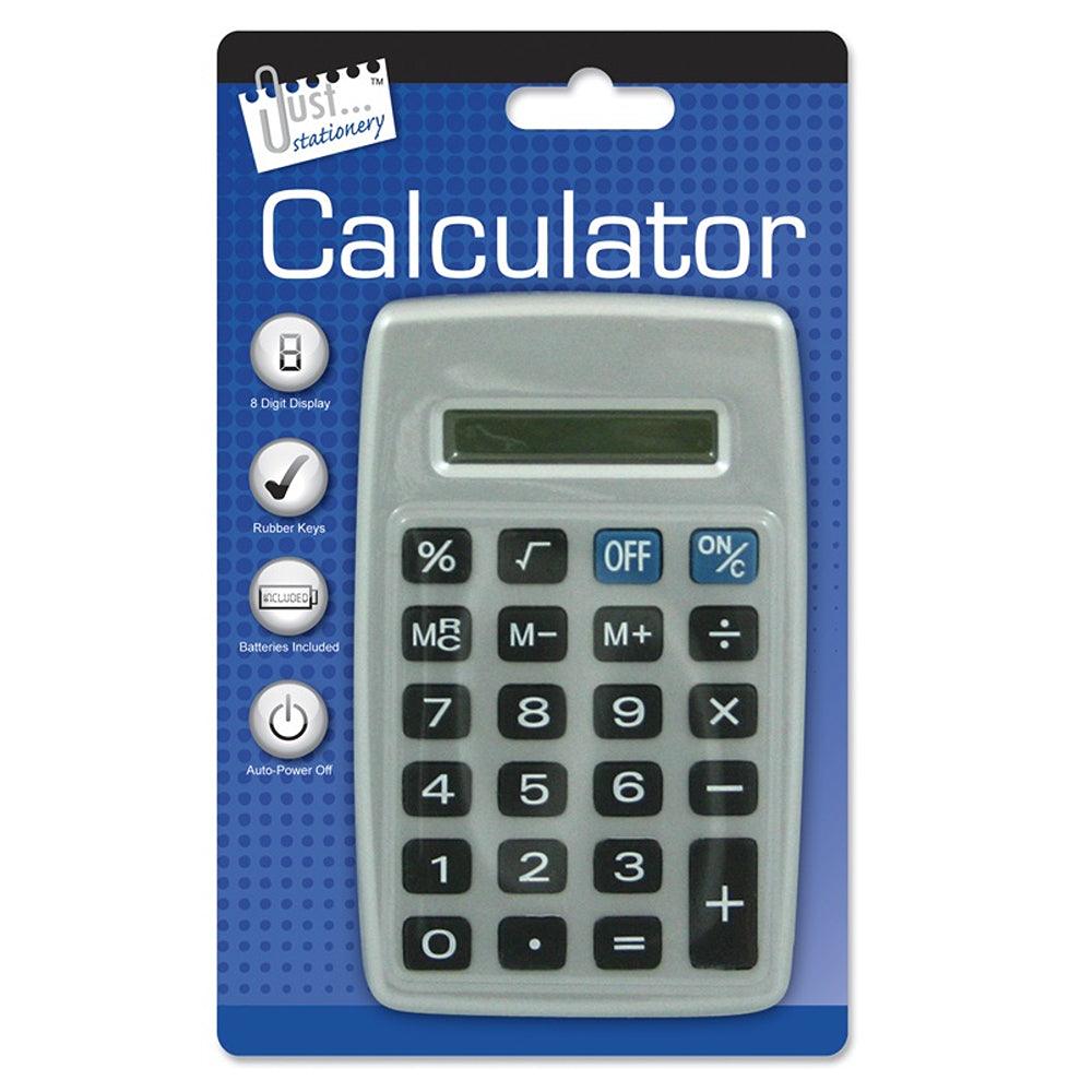 Just Stationery Pocket Calculator | Compact and Convenient - Choice Stores