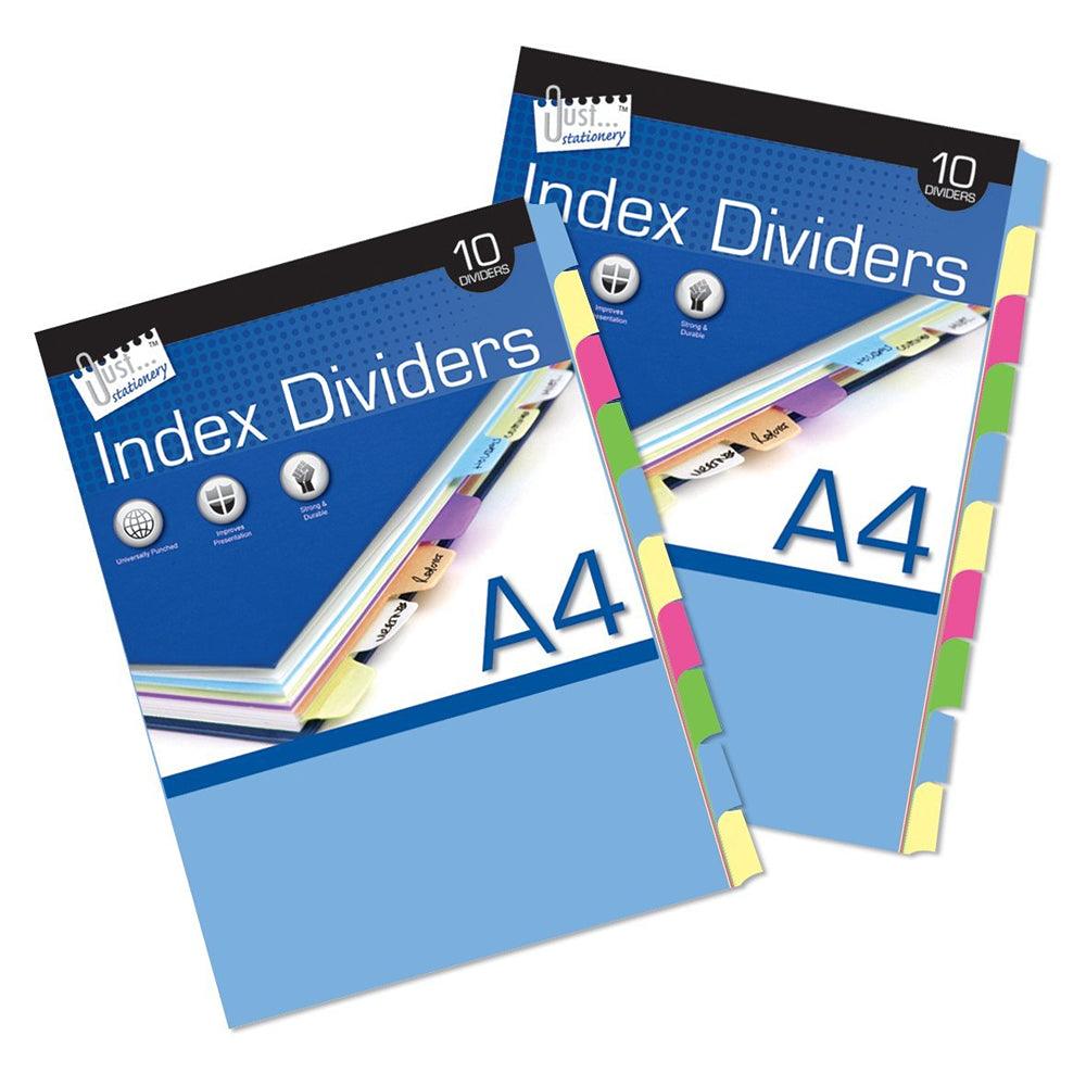 Just Stationery Subject Dividers | Pack of 10 - Choice Stores