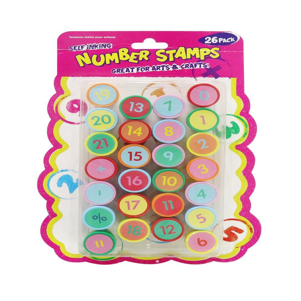 Kids Number Self Inking Stamps | Pack 26 - Choice Stores