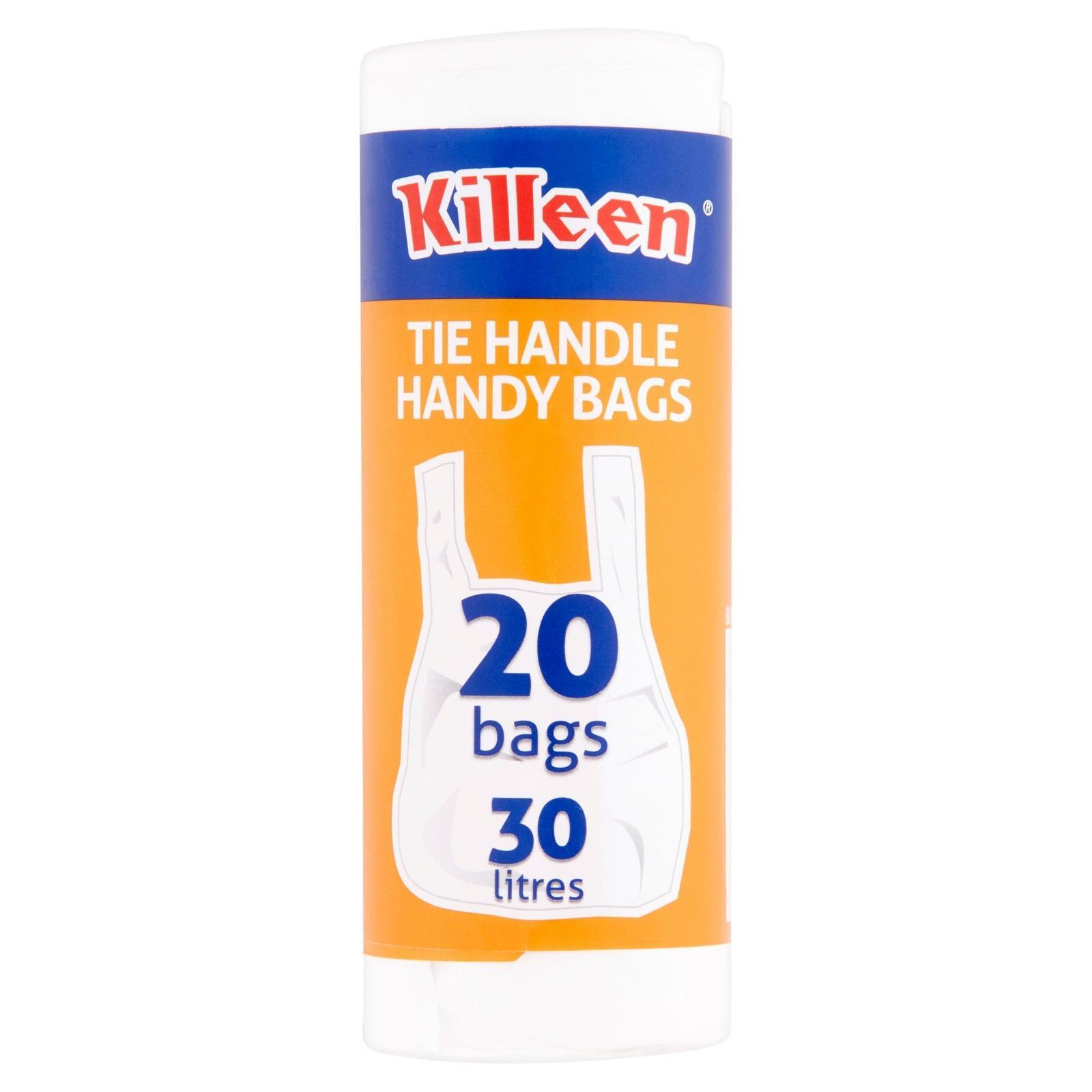 Killeen 20 pack tie handle Handy Bags with 30 litre capacity - Choice Stores