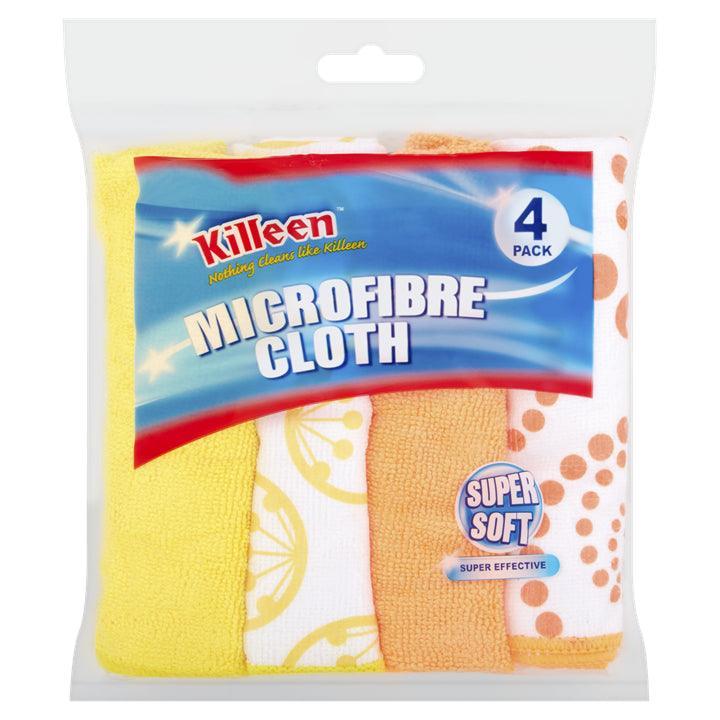 Killeen 4 pack super soft microfibre cloth - Choice Stores