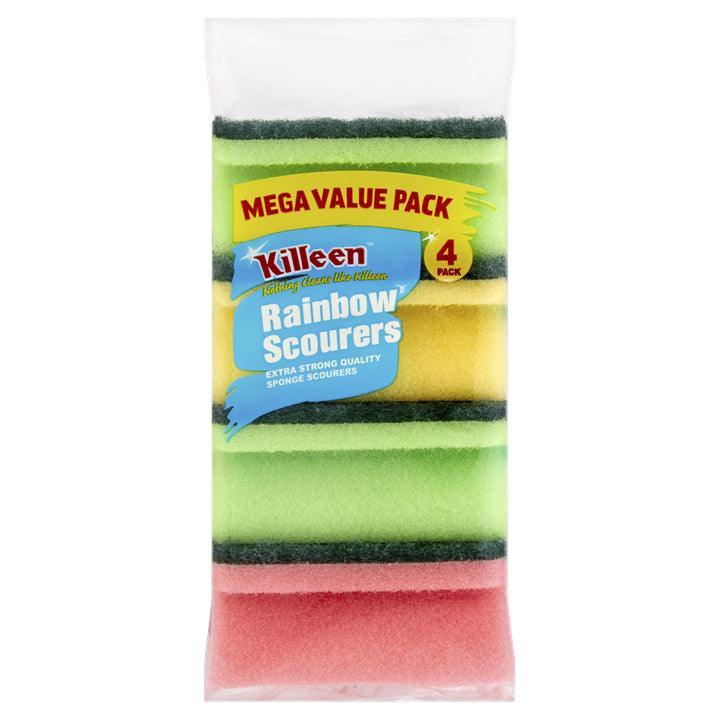 Killeen Rainbow Scourers Mega Value Pack | Pack of 4