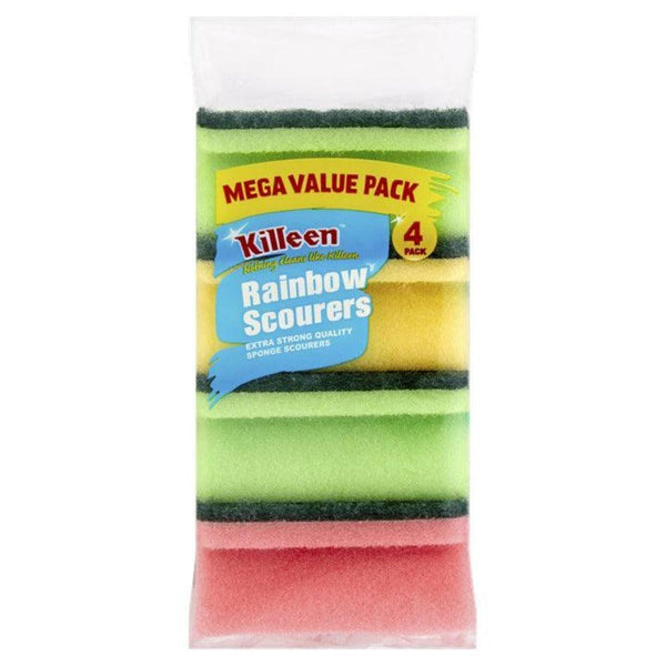 Killeen Rainbow Scourers Mega Value Pack | Pack of 4 - Choice Stores