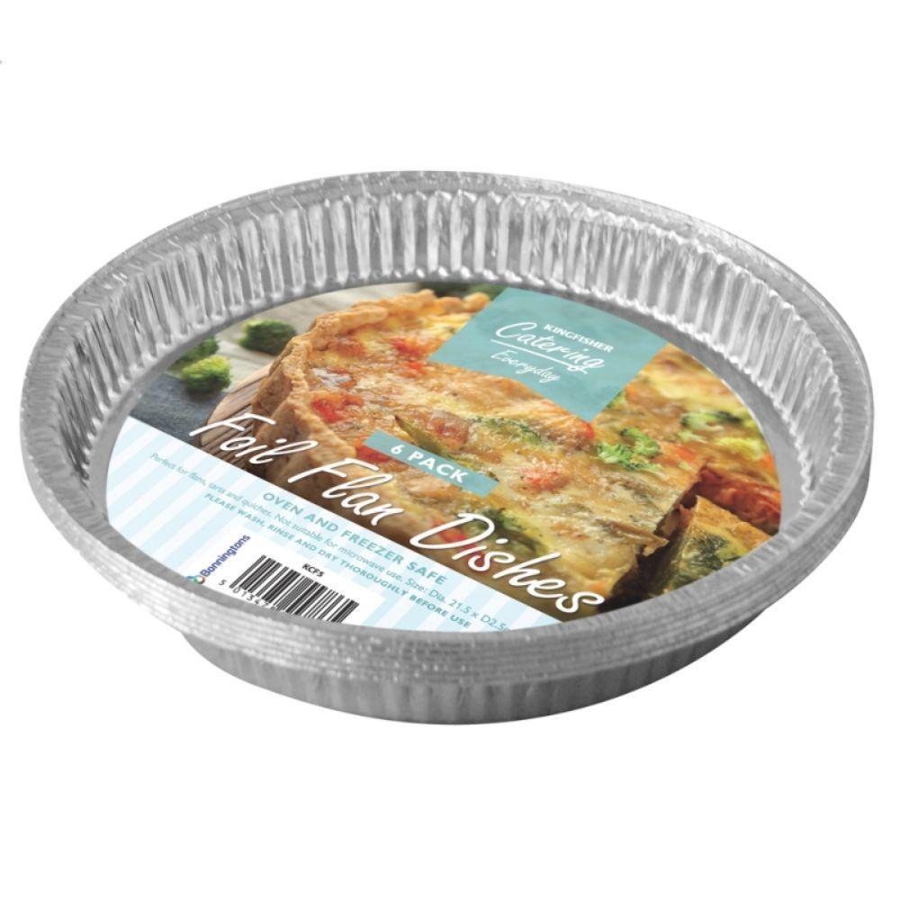 Kingfisher Catering Large Foil Flan Dishes | 6 Pack - Choice Stores