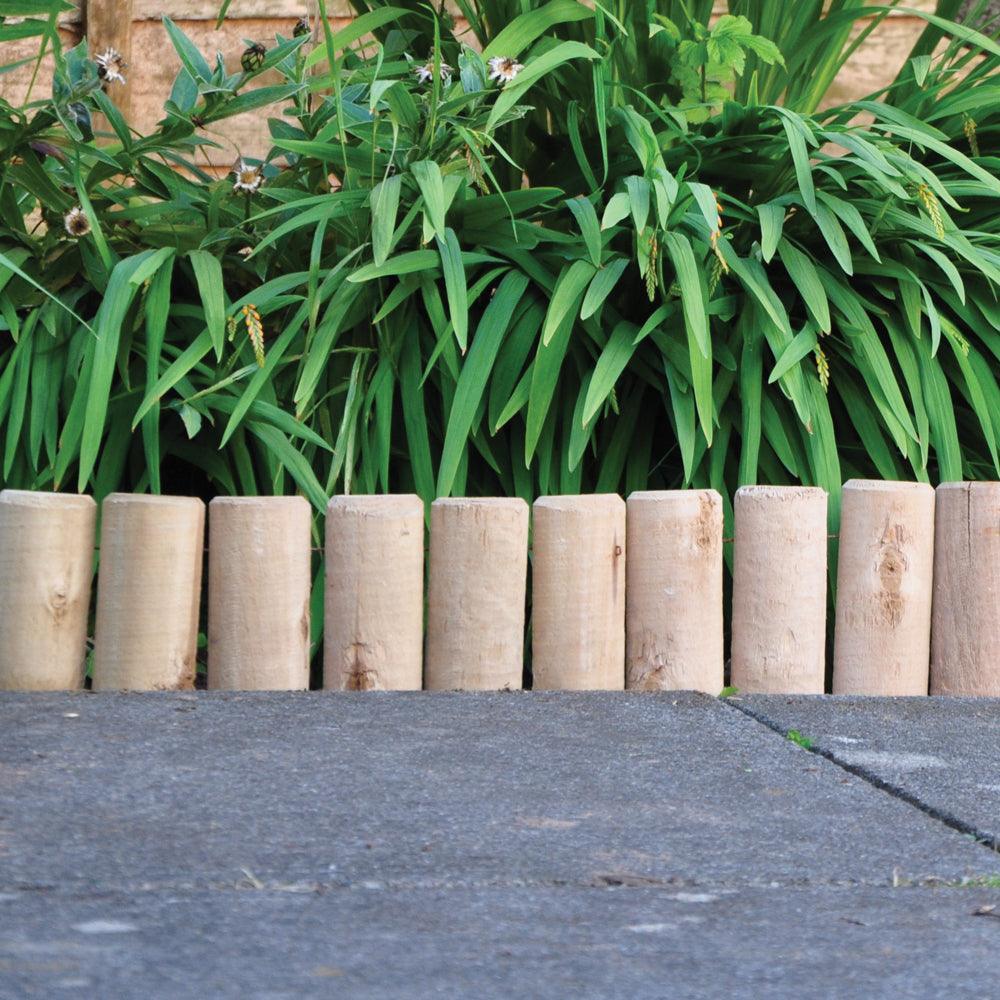 Kingfisher Log Roll Garden Edging | 15cm (6in) - Choice Stores