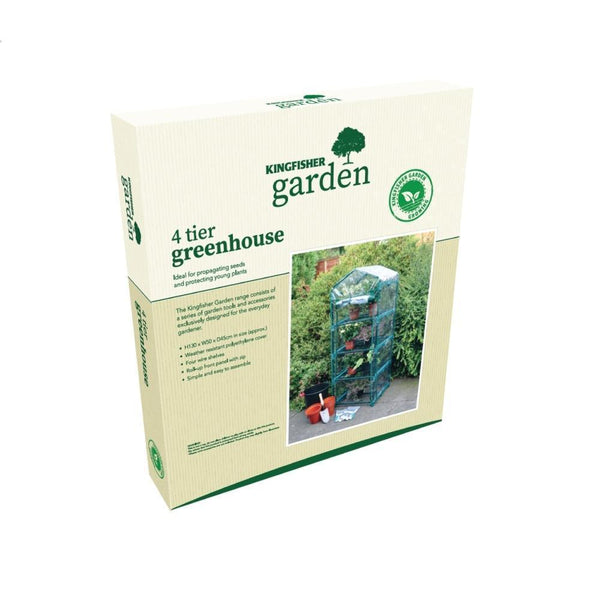 Kingfisher Premium 4 Tier Greenhouse - Choice Stores