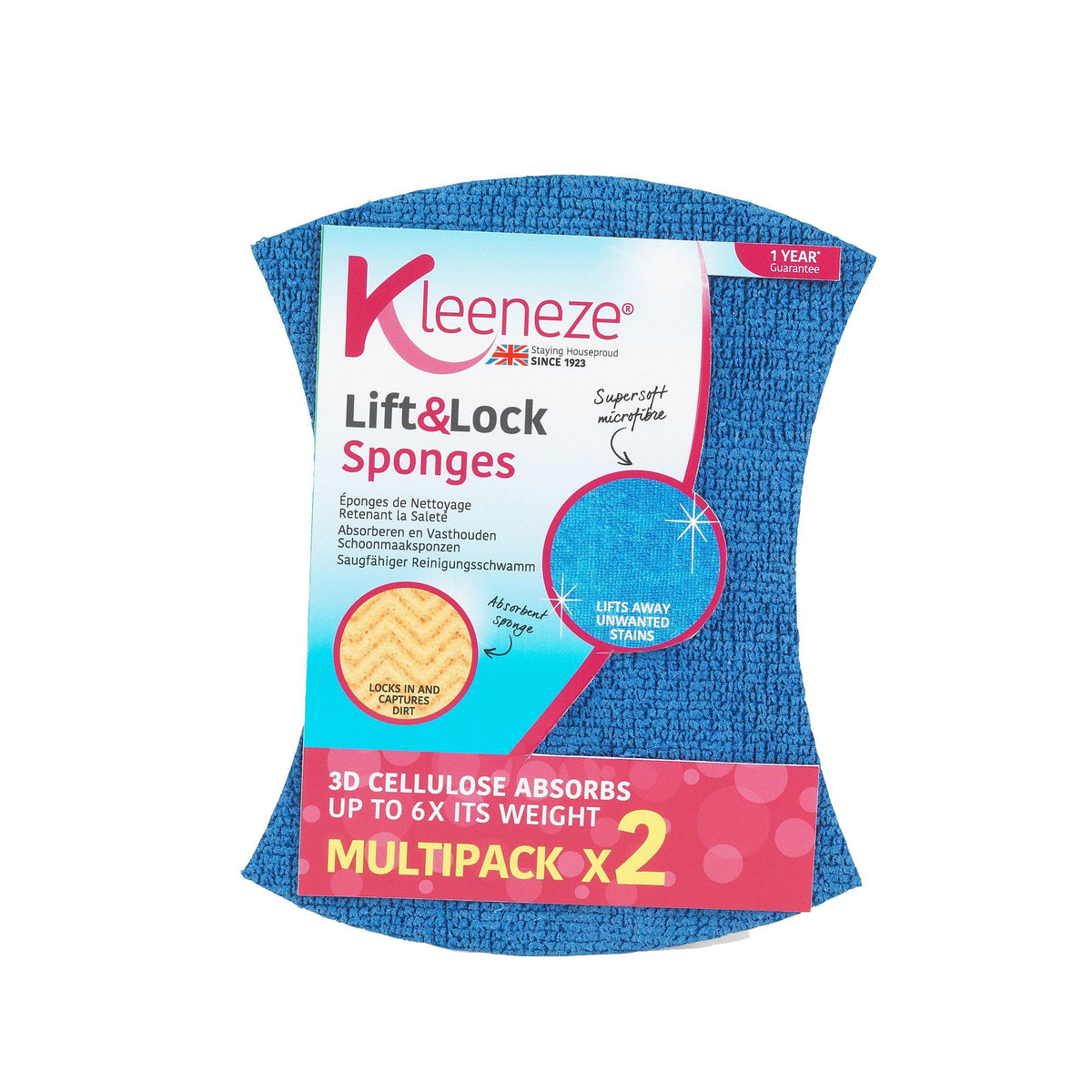 Kleeneze Lift &amp; Lock Sponge | 2 Pack - Choice Stores