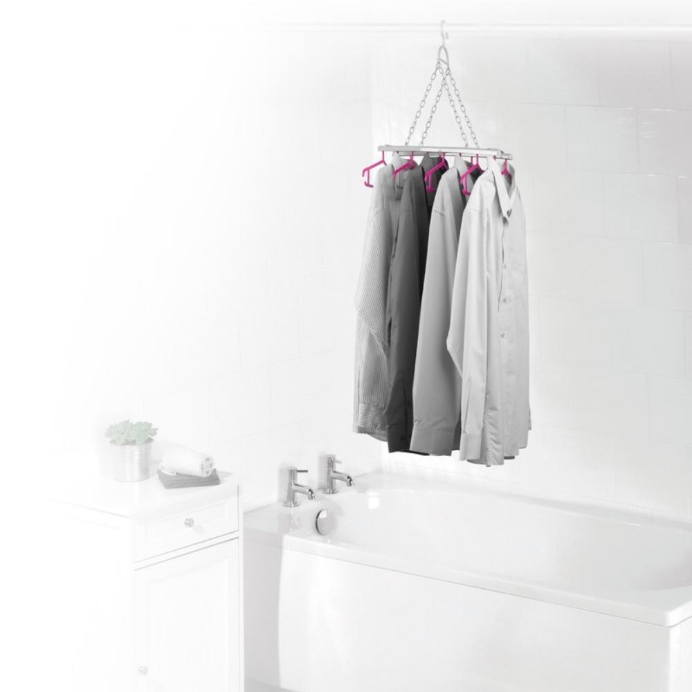 Kleeneze Multi Shirt Hanger Pink &amp; Grey - Choice Stores