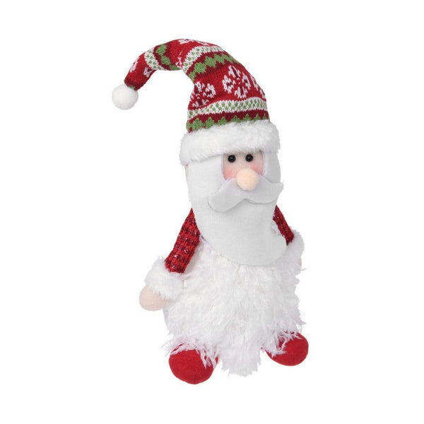 LED Battery Operated Soft Christmas Plush Figure with Knitted Hat | Assorted - Choice Stores