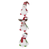 LED Battery Operated Soft Christmas Plush Figure with Knitted Hat | Assorted - Choice Stores