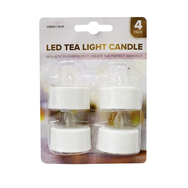 Led Tea Light Candles | Flicker Effect | 4 Pack - Choice Stores