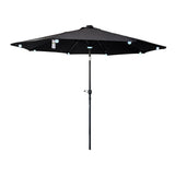 Lifestyle Living Charcoal Grey Octagonal LED Crank & Tilt Parasol | 3m - Choice Stores