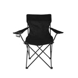 Lifestyle Living Folding Camping Chair | Black | Cup Holder | Holds Up To 120kg - Choice Stores