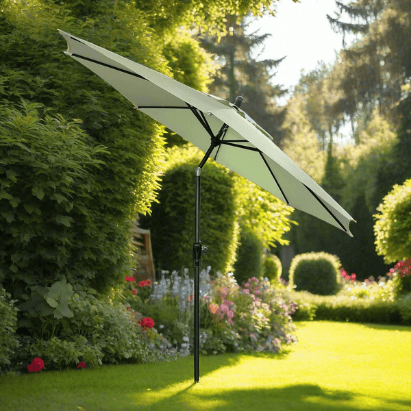 Lifestyle Living Smoke Green Octagonal Crank & Tilt Parasol | 3m - Choice Stores