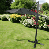 Lifestyle Living Zion Roma Dark Grey Parasol | 3m - Choice Stores