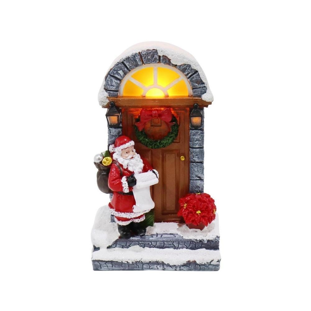 Light Up Front Door Decoration with Santa | 14 cm - Choice Stores